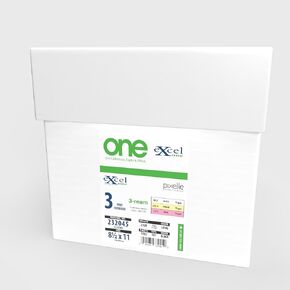 Alliance 232045 Excel One Carbonless Paper, 8.5 x 11-3 part STRAIGHT/FORWARD (Bright White/Canary/Pink), 1670 Sets, 5010 Sheets, 10 REAMS (Full CASE) (10 Reams, 1670 Sets)