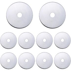 pson 10 Pack 28mm Sharp Rotary Cutter Blades, Quilting Supplies Replacement Blades, Compatible Rotary Cutter Blades for Sewing, Arts, Crafts, DIY