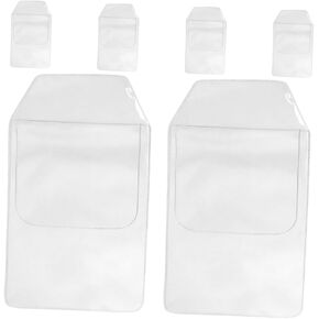 6Pcs PVC Pen Holder Pocket Protectors Transparent Pocket Organizers for Shirts Lab Coats and Offices Leakproof Design for Easy Access to Pens and Essentials