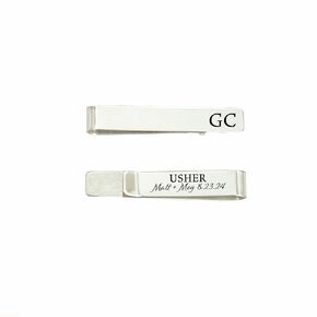 Personalized Usher Gift Usher Tie Clip Usher Tie Bar Gift For Wedding Party Tie Clip For My Usher Gift Wedding Party Wedding Attendant USHER-TIE