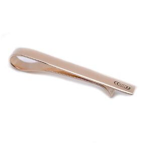 Custom Bronze Tie Bar, Personalized Tie Clip, Necktie Pinch Clip, 8th Anniversary Valentines Gift