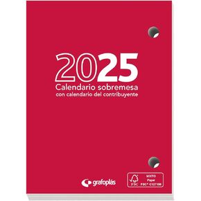 | Taco Desktop Calendar 2025 | 8.5 x 11 cm | Day Page View | Contributor Calendar | 70 g Paper | FSC Certified | Perfect Office Supplies for Desk
