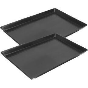 BESPORTBLE 2Pcs Pet Potty Tray for Small Dogs Birds Bunnies Durable Plastic Dog Crate Replacement Tray Easy to Bird Cage Bottom Board