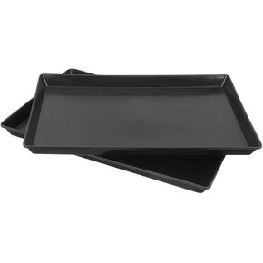 BESPORTBLE 2Pcs Pet Cage Bottom Tray Litter Tray for Small Animals Durable Plastic Dog Crate Replacement Pan Leak and Stylish Design for Parakeets Rabbits and More