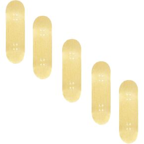 Mtuiweo DIY Series Wooden Finger Skateboard, 5 PCS Blank Teak Fingerboards Design Your Style, 30mm x 100mm Handmade Wooden Fingerboard Decks