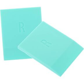Gadpiparty 2PCS Rubber Squeegee لمكشطة الحبر المتينة مع زوايا مدورة لتطبيقات الرسوم والمنسوجات التصميم المدمج لصالح