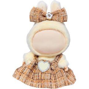 17cm Doll Clothes Set & Outfit Set for 17cm Dolls - Premium Dresses with Accessories, Doll Clothing Set Replacement (No Doll), Light Green