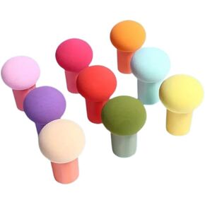 9-Piece Stencil Brush Set and Sponge Pachinko with Gourd Handle for Crafts, Scrapbooking, Card Making, and Mixed Media Art