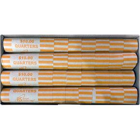 Royal Sovereign Preformed Coin Wrappers, 112 Quarter Coin Wrappers (RSW-112Q)