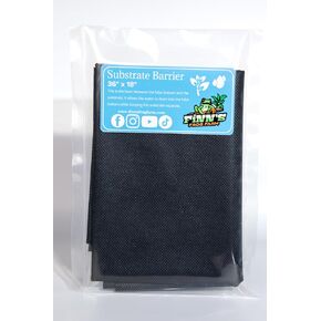 Terrarium Substrate Barrier, Essential Layer in a Bioactive Frog, Snake, or Lizard Habitat (36""x18""), Black