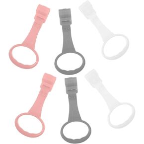 6Pcs Pull Up Rings Crib Hanging Rings for Playpen Versatile Cot Accessories to Aid Standing Motor Skill Development Stylish Design