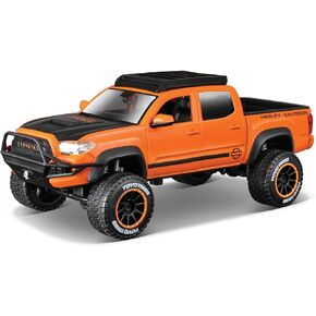 Maisto 1:24 Harley Davidson Custom 2023 Toyota Tacoma, Orange/Black