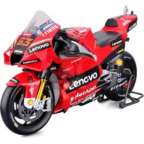 MAISTO - Moto GP Racing - Ducati Lenovo 2022#63 Bagnaia - 1:6 Scale Vehicle Reproduction - Toy for Children from 14 Years Old - M32229
