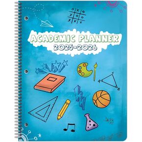 Dated Elementary Student Planner 2025-2026 Academic School Year, Large (8.5" by 11") Matrix Style Datebook with Create Cover