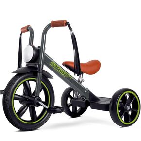 Toddler Tricycle for 2 to 5 Years, Tricycle for 3 Years with Front Light, Rubber Front Wheel, Soft Handlebar with Streamers, Adjustable Seat, Red