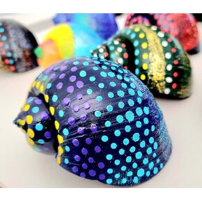 5 Pieces Natural Snail Shells 2.2 Inches to 3.2 Inches in Size - Naturally Made in USA (Natural - No Gloss, Shine or Paint)