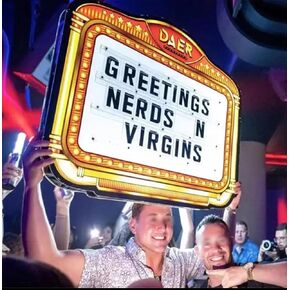 VIP Bottle Service Sign,LED Club Bottle Presenter, Color Letter Billboard,Hand Holding Luminous LED Presenter,with 4 Sets Letters & 2 Set Numbers,A