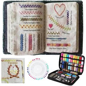 Stitch Book, Embroidery Stitch Book, DIY Sewing Books, Embroidery Books of Stitches, Sewing Books for Beginners and Enthusiast, (B:106 Different Stitches)