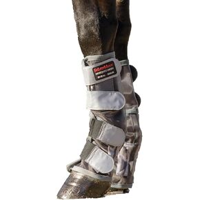 Schneiders Mosquito Mesh II Fitted Horse Fly Boots | Set of 2 | Superior Insect & UV Protection | Reflective Safety Features | Color Blue | Size Small