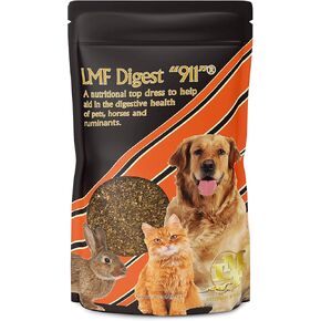 LMF Digest 911" 1 Pound prebiotic and probiotic Supplement for Horses, ruminants and Pets