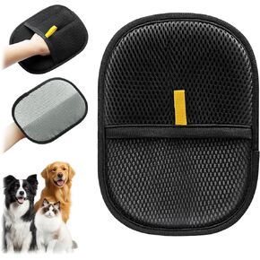 Pet Hair Removal Glove for Dogs & Cats, Electrostatic Pet Hair Remover Glove, 2025 Upgrade Efficient Pet Hair Grooming Gloves, Reusable Pet Hair Remover Mitt for Clothing, Bed, Sofa, Car Seat (1-PC)