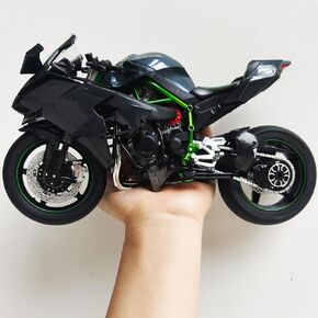 1: 9 نموذج دراجة نارية لـ Kawasaki Ninja H2R Metal Die-Cast Motorycle No Assembly مطلوبة Mini Moto Gail