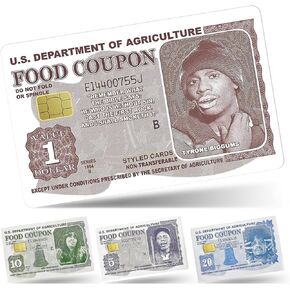 Debit Card Sticker Funny 4Pcs Debit Card Skin Cover Suitable for Small Chip Personalized Food Coupon Waterproof Scratchproof