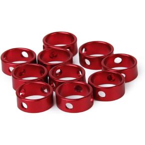VICASKY 10Pcs Red Cord Fasteners Slip Runners for Camping and Hiking Secure Tents Awnings and More Compatible Ropes
