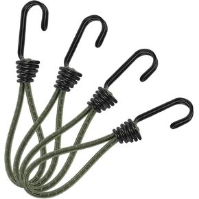 UPKOCH 4Pcs Outdoor Elastic Cord Hooks Heavy Duty Tent Straps for Camping Tarp Fasteners Bungee Cords with Hook Versatile Easy to Use Secure Fastening for Outdoor Adventures