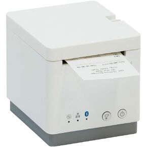 Star Micronics mC-Print2 2-inch Ethernet (LAN) / USB / Bluetooth / Lightning Thermal POS Printer with CloudPRNT, Peripheral Hub, Cutter, and External Power Supply - White