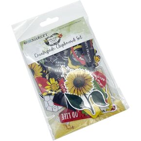 49 AND MARKET Vintage Artistry Countryside Chipboard Bits, Multi-Colored