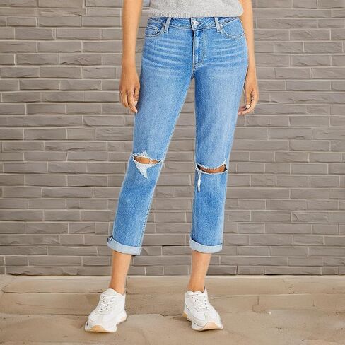 PAIGE Women's Brigitte Mid Rise Boyfriend Jeans in Saudi Arabia