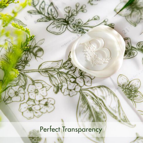 50 Pack Pre-Folded Vellum Jackets for 5x7 Invitations,AZAZA Elegant Translucent Invitation Sleeves,115GSM Vellum Jackets 5x7, Wedding Invitation Accessories, for Weddings Birthdays,Sage Green Toile in Kuwait