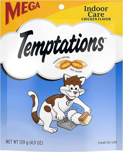 Whiskas Temptations Indoor Care Flavor Cat يعامل 4.9 أوقية بواسطة المريخ (حزمة 3 حزم) in Kuwait
