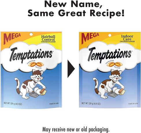 Whiskas Temptations Indoor Care Flavor Cat يعامل 4.9 أوقية بواسطة المريخ (حزمة 3 حزم) in Kuwait