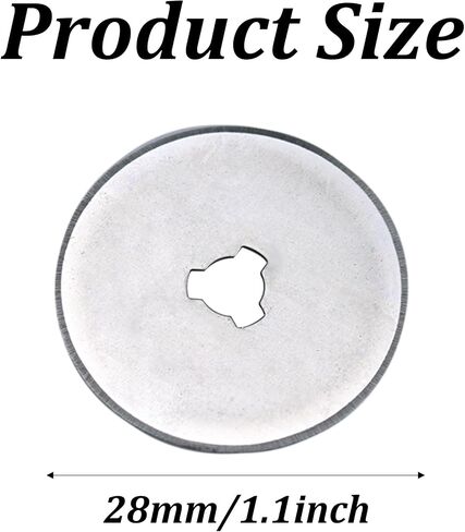 pson 10 Pack 28mm Sharp Rotary Cutter Blades, Quilting Supplies Replacement Blades, Compatible Rotary Cutter Blades for Sewing, Arts, Crafts, DIY in Saudi Arabia