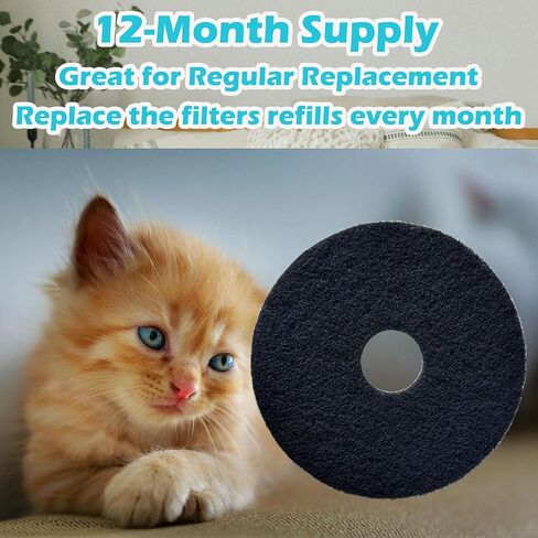 Cat Litter Box Replacement Filters for Lifewit Litter Box Cat, Activated Charcoal Filters Replacement to Absorb Odors and Litter Box Deodorizer for Hidden Enclosure Litter (6 Pack) in Saudi Arabia