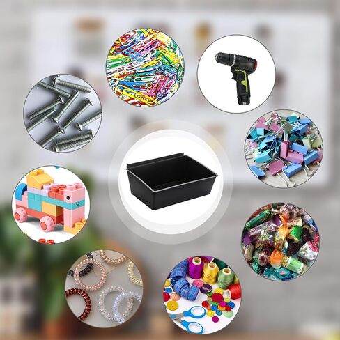 Sumnacon Slatwall Bins 4 Pcs Large Slatwall Organizer for Garage Plastic Slatwall Storage Bins for Storing Garage Accessories Multiple Stackable Slatwall Tool Organizer for Workshops,Shopping Malls in Saudi Arabia