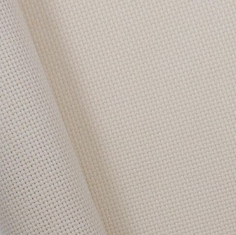 KCS 59" x one Yard (93cmx149cm) 18 Ct Counted Cotton Aida Cloth Cross Stitch Fabric (Ecru) in Kuwait