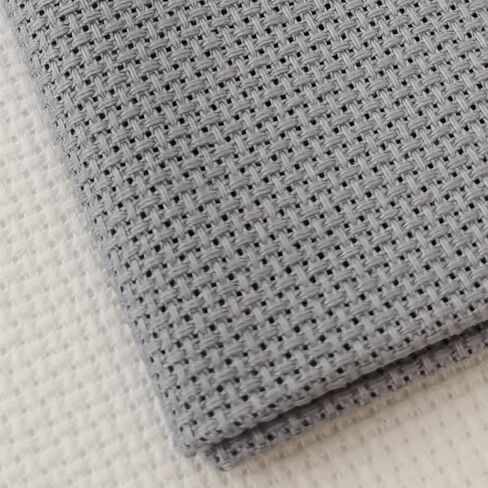 KCS 59" x one Yard (93cmx149cm) 18 Ct Counted Cotton Aida Cloth Cross Stitch Fabric (Ecru) in Kuwait