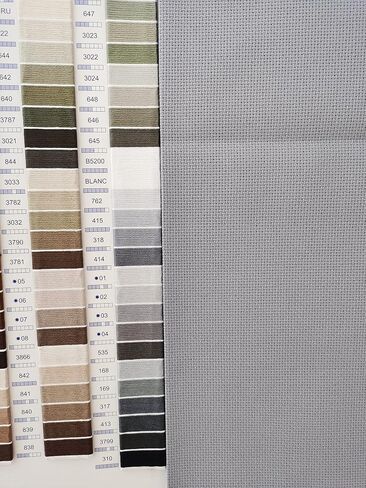KCS 59" x one Yard (93cmx149cm) 18 Ct Counted Cotton Aida Cloth Cross Stitch Fabric (Ecru) in Kuwait