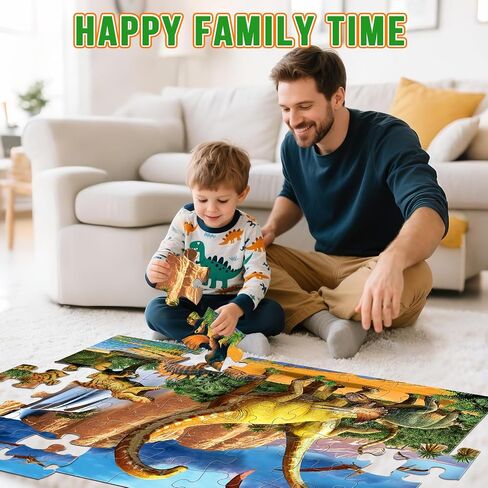 بلغز Floor Jumbo للأطفال ، 48 قطعة شلال ديناصور الألغاز بانوراما كبيرة ، لعبة تعليمية مرحلة ما قبل المدرسة الممتعة للأطفال الصغار الذين تتراوح أعمارهم بين 3 و 5 سنوات. in Kuwait