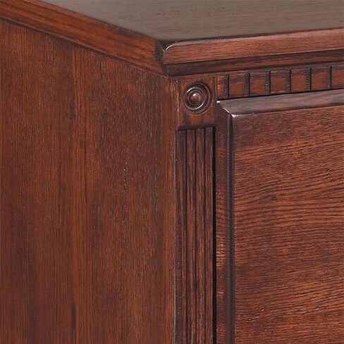Martin Furniture Huntington Oxford 4-Drawer File Cabinet, Burnish Finish, Fully Assembled in Saudi Arabia