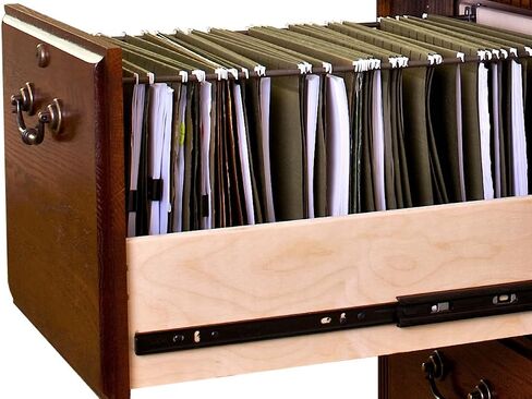 Martin Furniture Huntington Oxford 4-Drawer File Cabinet, Burnish Finish, Fully Assembled in Saudi Arabia