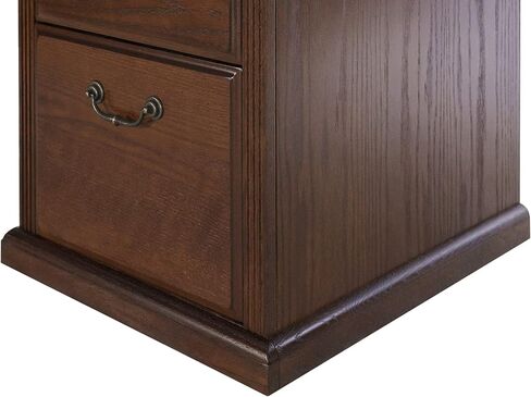 Martin Furniture Huntington Oxford 4-Drawer File Cabinet, Burnish Finish, Fully Assembled in Saudi Arabia