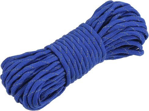 MECCANIXITY Tent Rope 49.2 Feet 4mm Reflective Guyline 7 Strand Cord Nylon Guy Rope for Outdoor Camping Hiking, Dark Pink in Saudi Arabia
