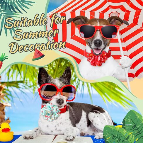 50 Pcs Christmas Dog Collar Flowers Bulk Santa Dog Bow Tie Flower Grooming Charms Accessories for Cat Pets Collar Attachment Embellishment Xmas Party Costume in Saudi Arabia