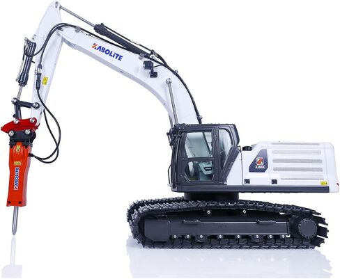 1/18 RC Hydraulic Excavator KABOLITE K961-100S Excavator RTR HUINA Upgraded Version K336Gc Earth Digger Construction Vehicle Model Flysky ST8 Breaker Hammer Ripper Mechanical Gripper in Kuwait