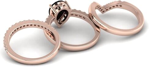 1CT-3CT Pear Cut Black Diamond Engagement Ring Set Solitaire Black Onyx Wedding Ring for Women Promise Gifts for Her 925 Silver/10K/14K/18K Gold (Yellow, 2 CT) in Kuwait