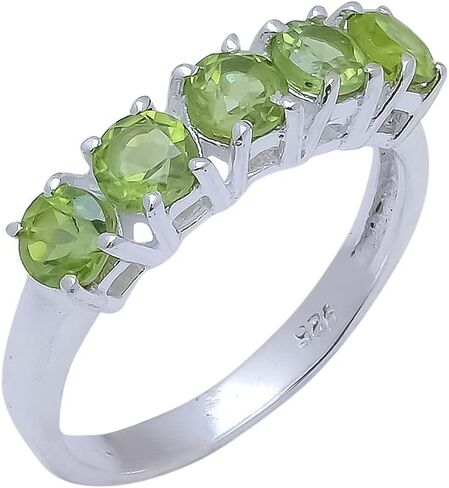 Peridot Amethyst Granet Blue Topaz Natural Gemstone Rings 925 Sterling Silver Ring For Women Handmade Ring For Wedding Anniversary Gift For Her (Blue Topaz, 9.75) in Saudi Arabia